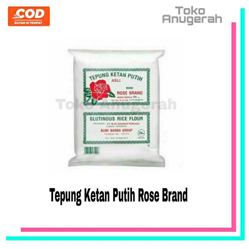 

Tepung Ketan Putih Rose Brand 500 gram