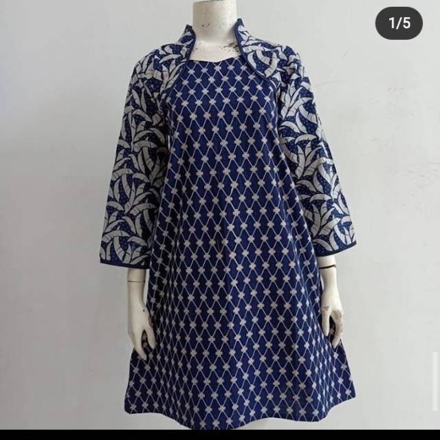  Tunik  batik  motif lawasan  batik  solo terbest seller 