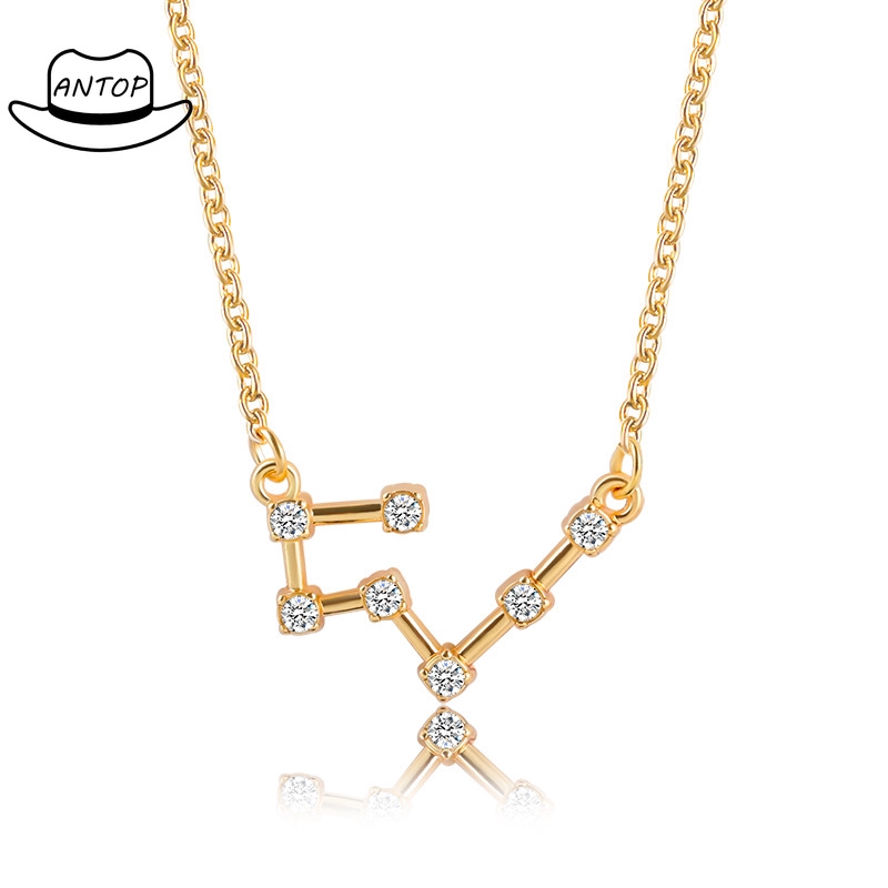 Antop！COD Lucky 12 Constellation Kalung Guardian Necklace Ulang Tahun Hadiah Hari Valentine