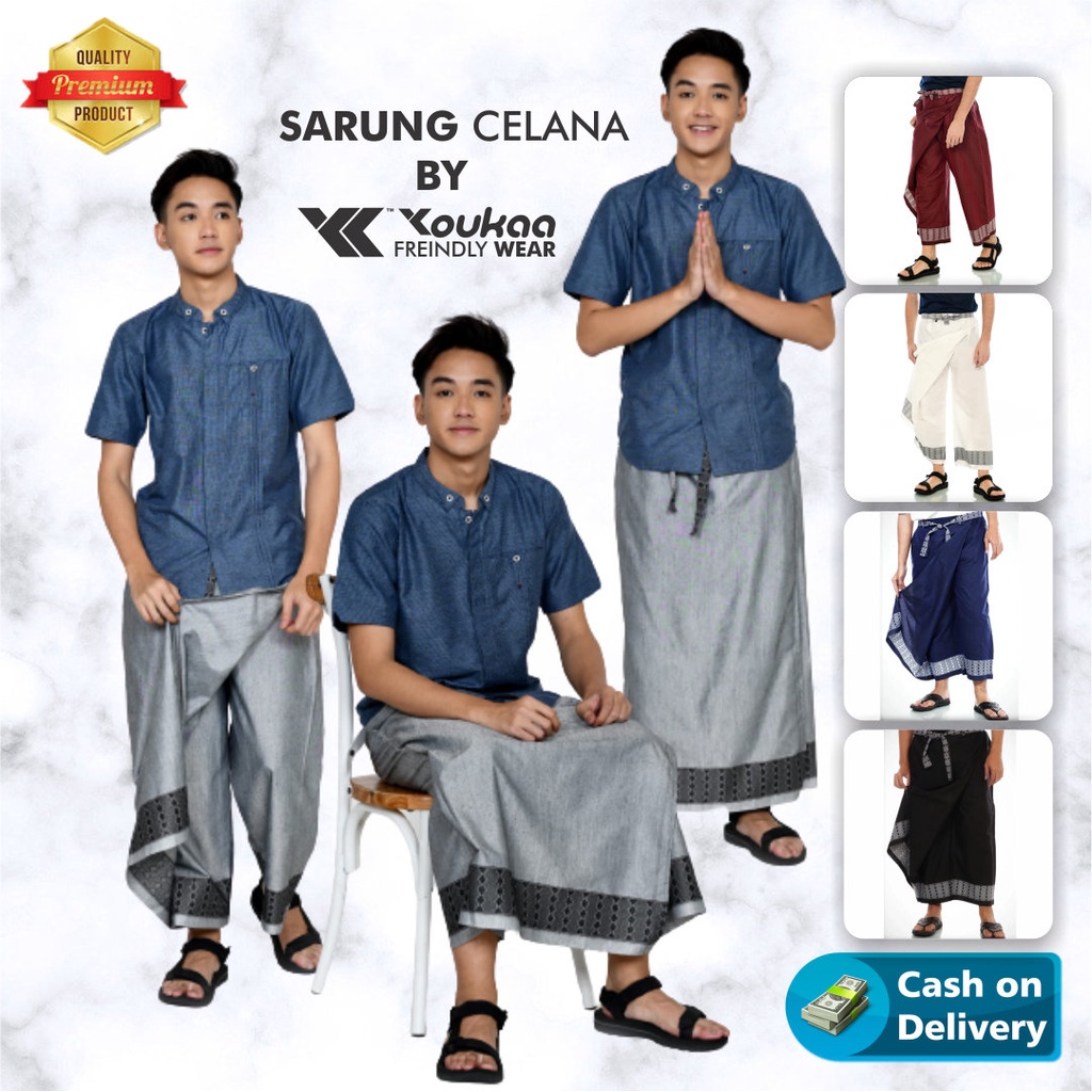 Sarung Celana Dewasa Model SARCEL Motif Tenun Sisik Naga