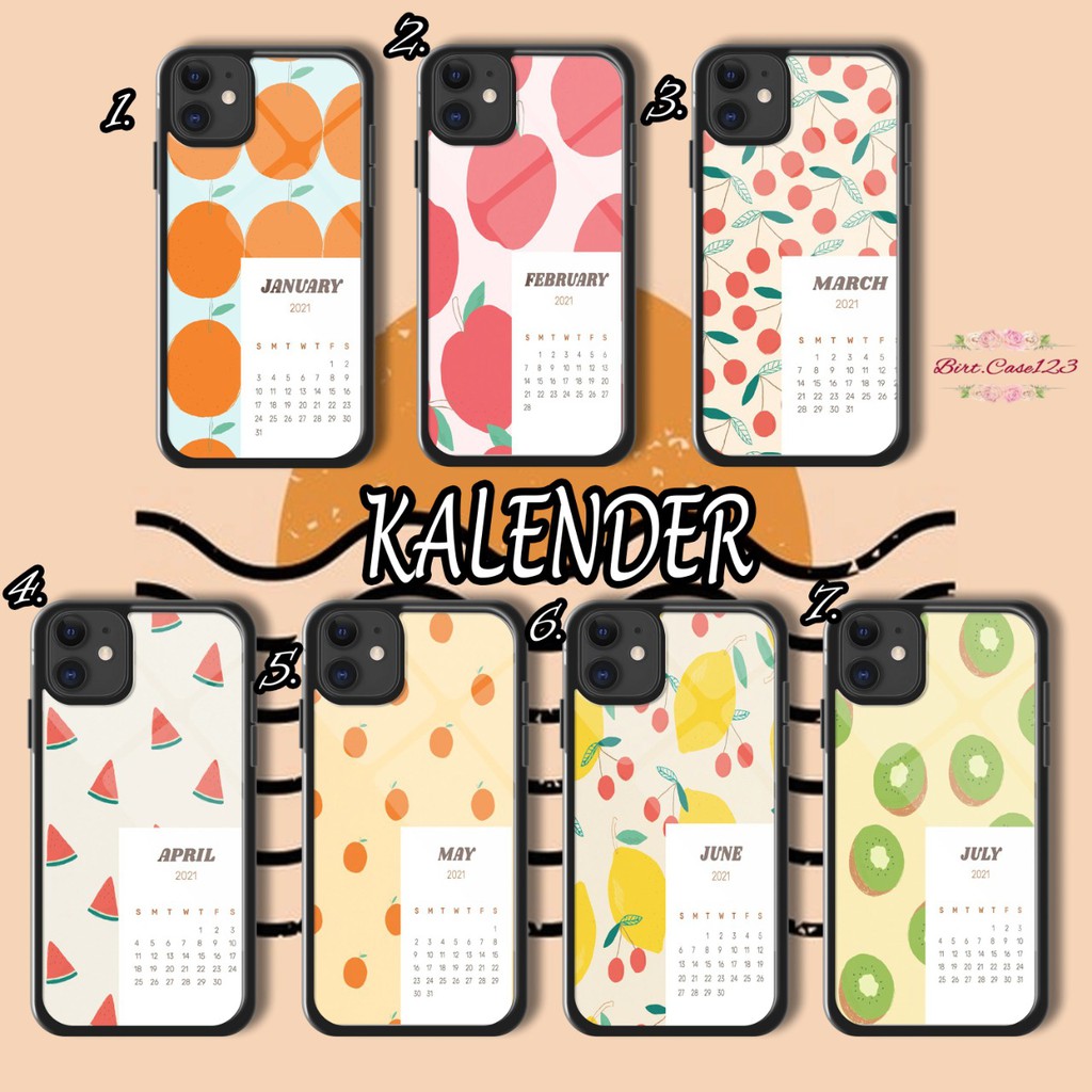 Hardcase 2d Glossy KALENDER Realme C1 C2 C11 C12 C15 C17 7i 7 NARZO 10A 20 Pro BC3975