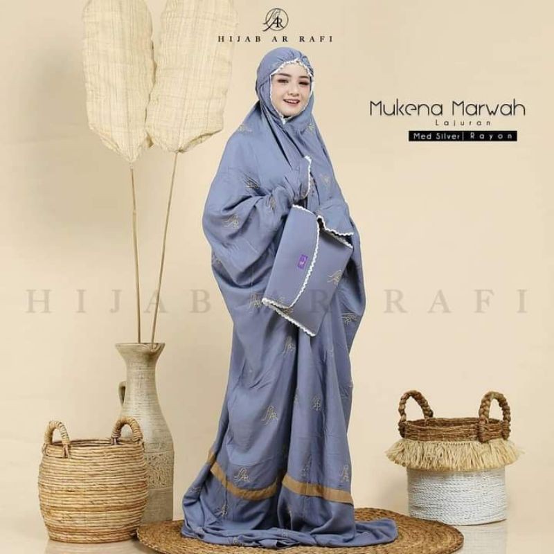 mukena lajuran bahan rayon