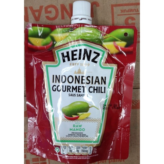 

Heinz Indonesian Gourmet Chili Raw Mango (Sambal Manga) 125gr