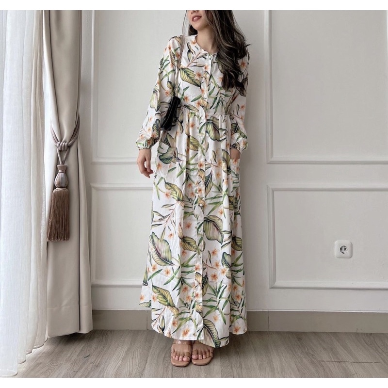 DRESS LEBARAN EC 8991 / LONG DRESS GAMIS SIMPLE POLOS PREMIUM / DRESS KOREA SIMPLE POLOS / DRESS HIJ