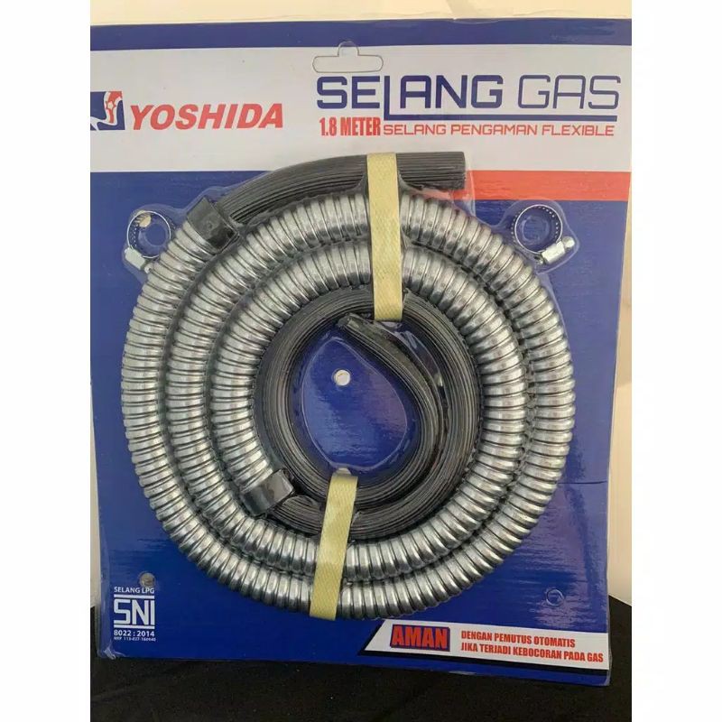 SELANG GAS + BESI FLEKSIBEL 1.8M