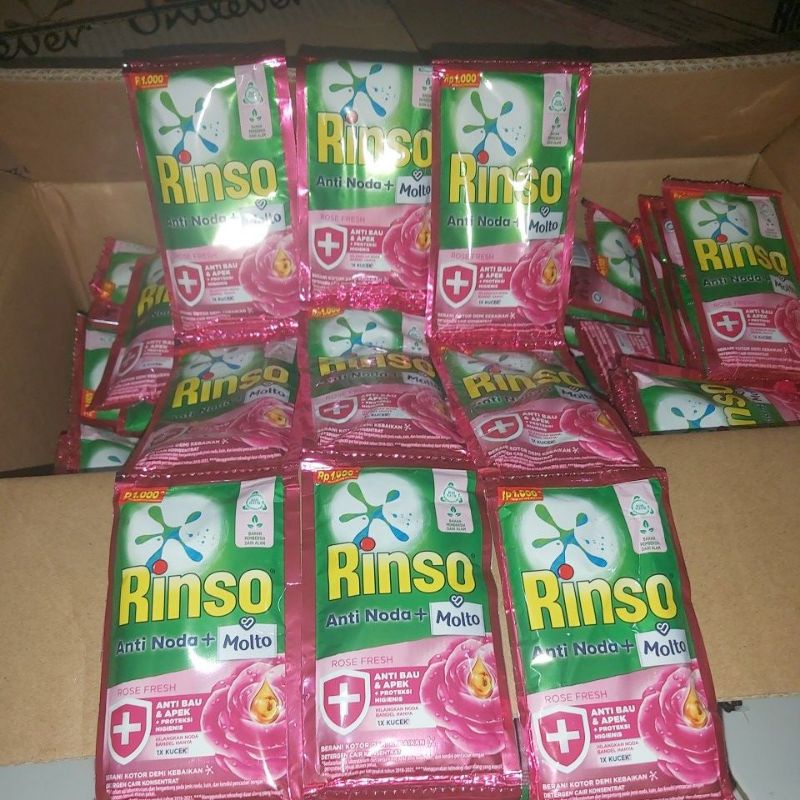 RINSO+MOLTO CAIR RENTENG 1000AN ISI6SACHET