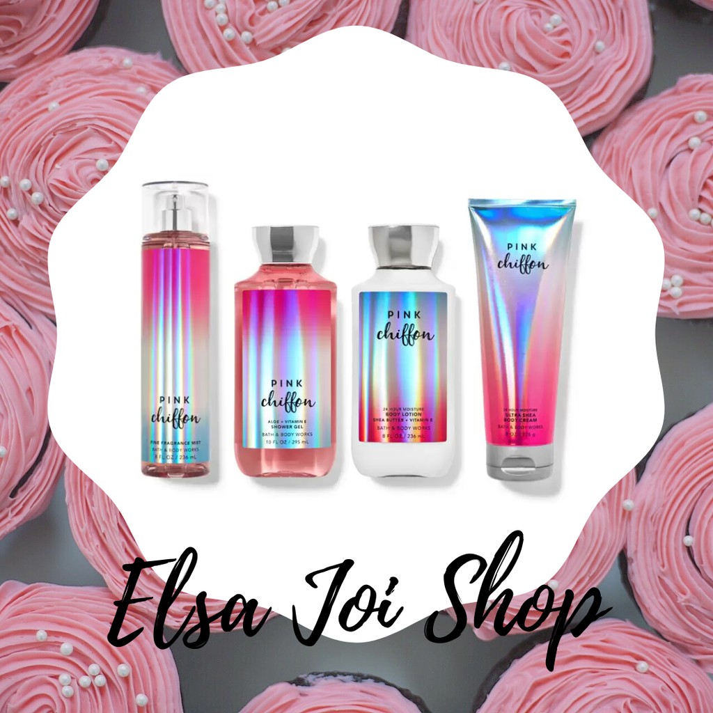 BBW Bath &amp; Body Works Pink Chiffon NEW Packaging 2021 - SERIES