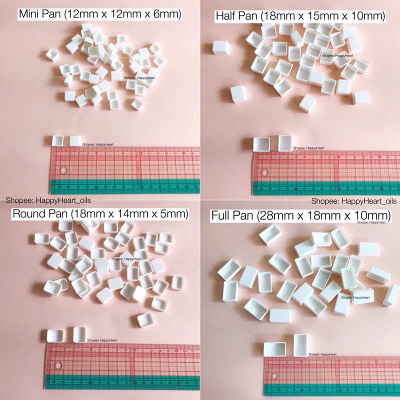 

Empty minipan halfpan fullpan kotak melukis watercolor case Tempat Cat Air