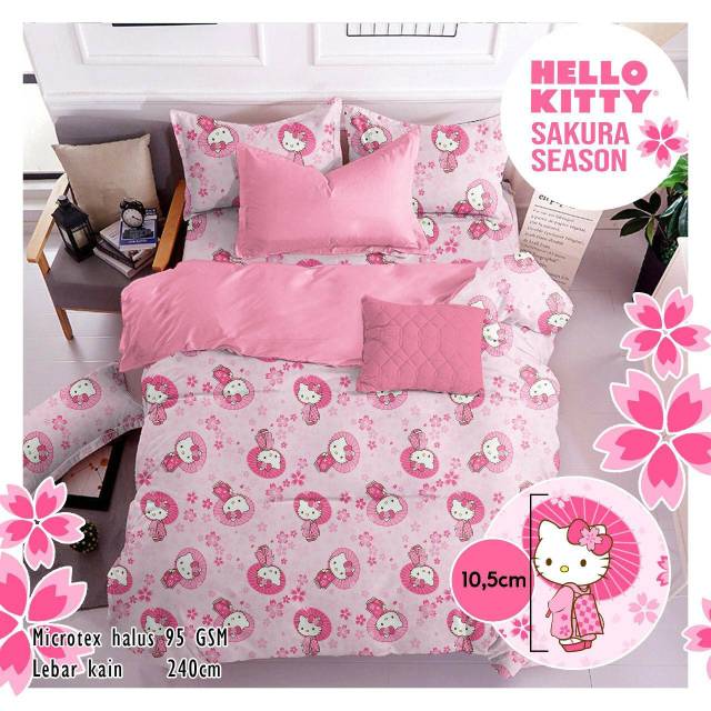 SPREI KATUN LOKAL KARAKTER HELLO KITTY
