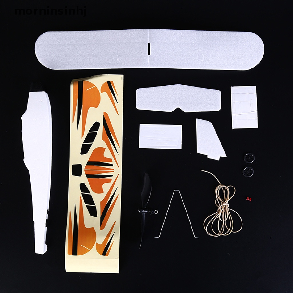 Mornin 1pc Mainan Pesawat Glider Power Body Bahan Karet