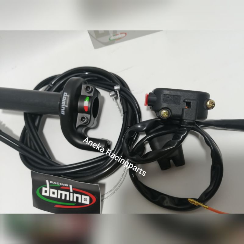 gas spontan domino 2 kabel satu set saklar on off starter klx crf wr dll / gas spontan injeksi