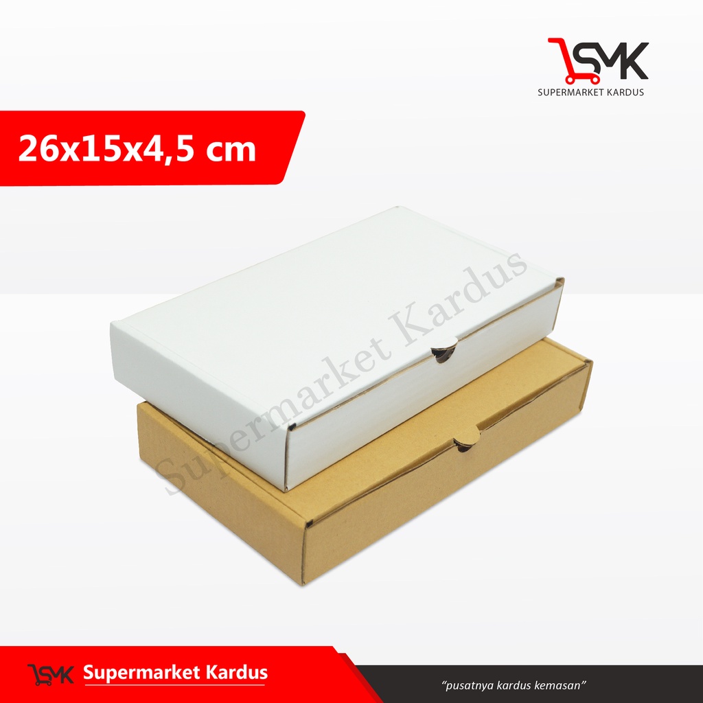 

Kardus Box/karton 26x15x4,5 cm Half Pizza Polos
