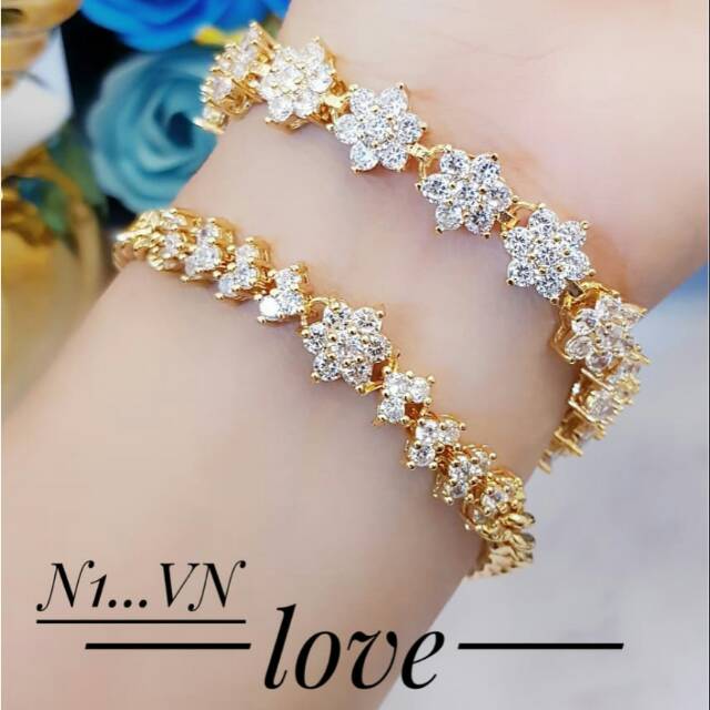 Xuping gelang lapis emas 24k 1838