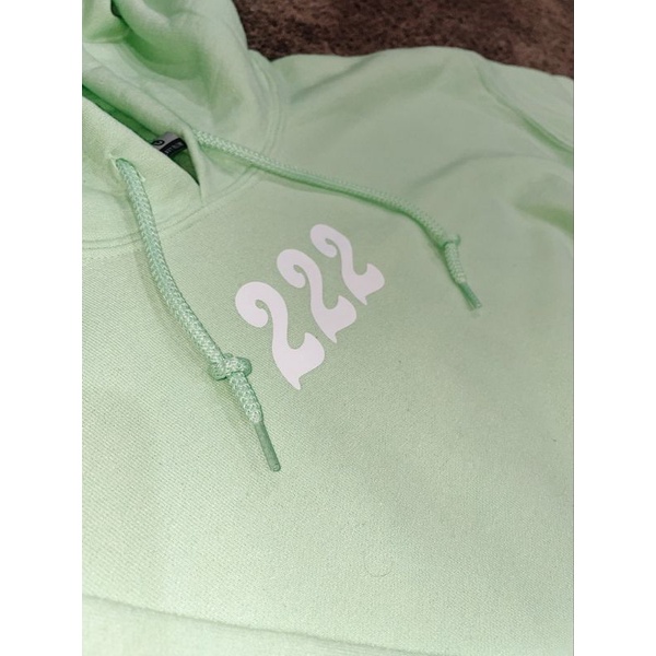 Hoodie Hijau Mint QUOTES Big Size (S - XXXXXL 6XL) Jacket Boys Girls Oversize Tumblr Ulzzang Korean Street Style Sage Green Hijau Matcha Soft Pastel Color