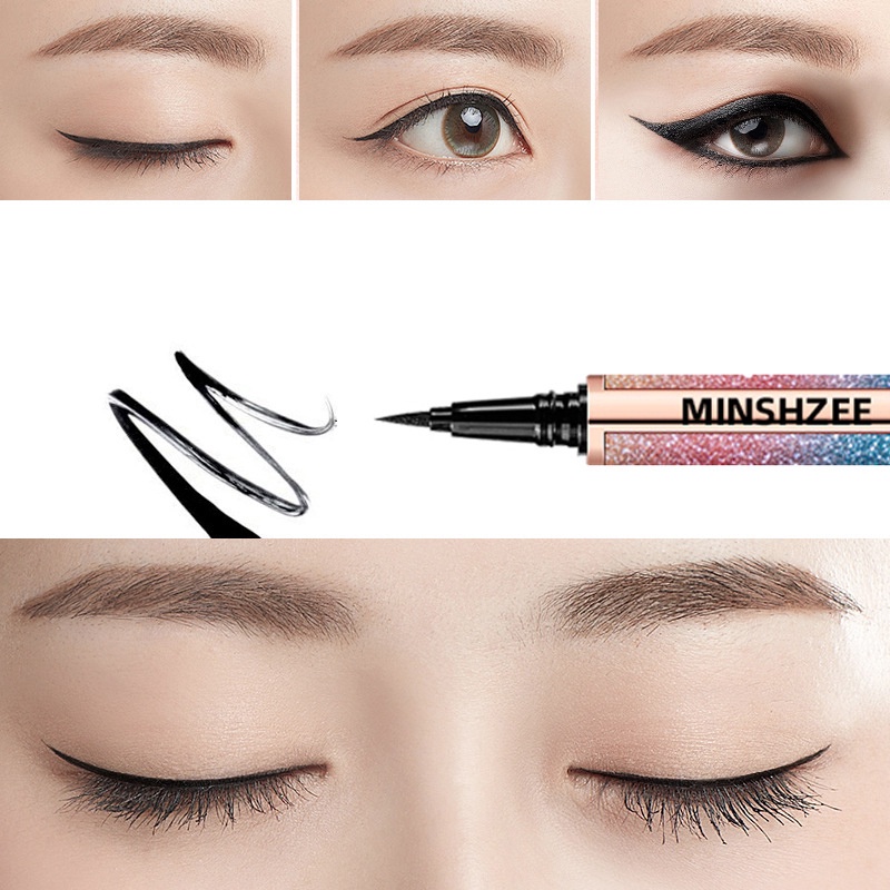 Asli asli Eyeliner warna-warni Liquid Eyeliner Eyes MakeUp Tahan air tahan keringat dan tahan lama