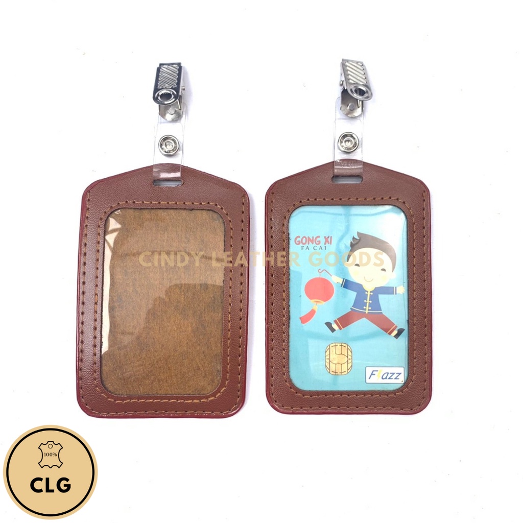 

Name Tag | ID Card Holder tanpa tali synthetic leather