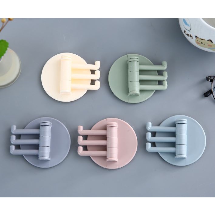 Gantungan Hook Tempel Baju Dinding Serbaguna Kamar Mandi Dapur Bulat