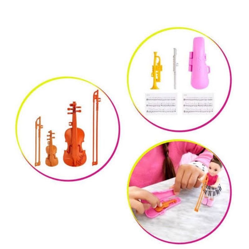 ORI original barbie mattel music biola violin teacher guru ngajar musik belajar mainan alat boneka