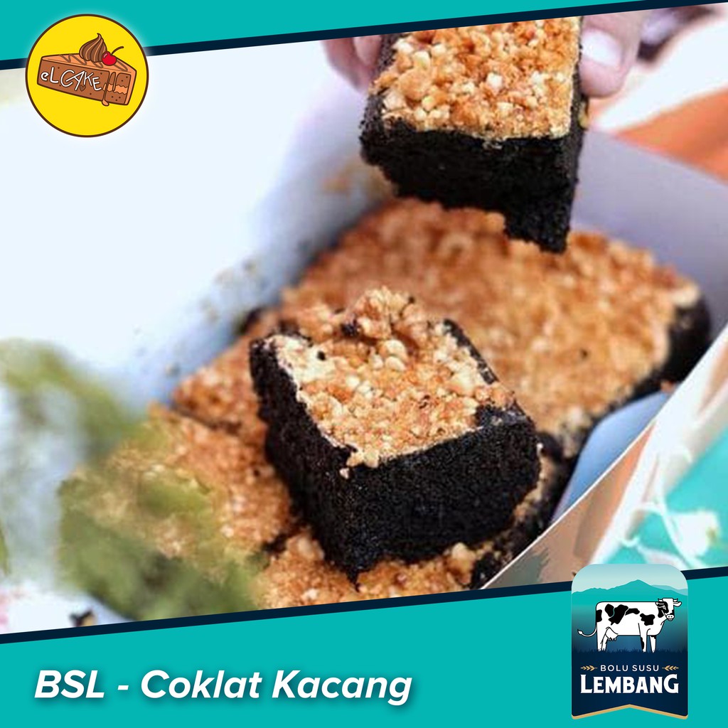 

Bolu Susu Lembang Rasa Coklat Kacang BSL Topping Susu Lembang Bandung Asli Best Seller - BSL Lembut