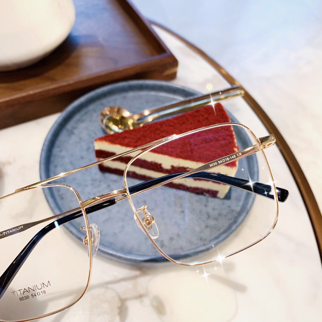 *ALIBABA1688*COD Kacamata Anti Radiasi/ Kacamata Baca Frame Metal Gaya Retro Untuk Pria / Wanita