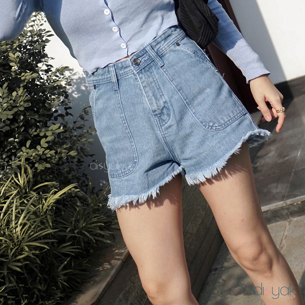 DISYAK - Hotpants Jeans Pocket Light Blue 1021-2021