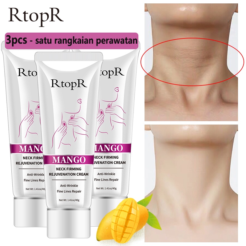 Rtopr Krim Leher - Pengencang &amp; Mengencangkan Leher /Penghilang kerutan / Pemutih Badan Ketiak Leher Dan Selangkang 40g