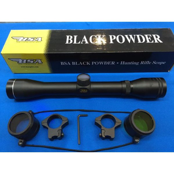 Telescope tele BSA 4x32 Black powder teropong senapan airsoft teleskop