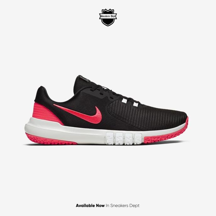 Sepatu Sneakers Pria Nike FLEX CONTROL BLACK LASER CRIMSON ORIGINAL