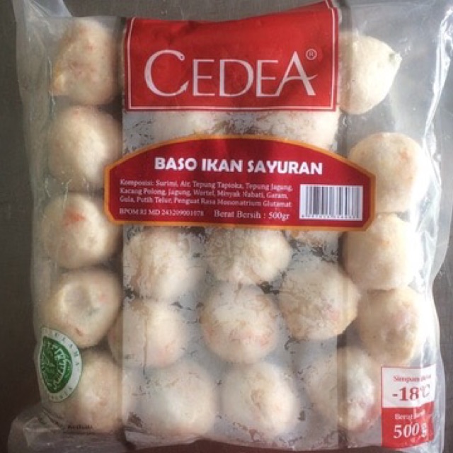 

Cedea baso ikan sayuran 500 gr