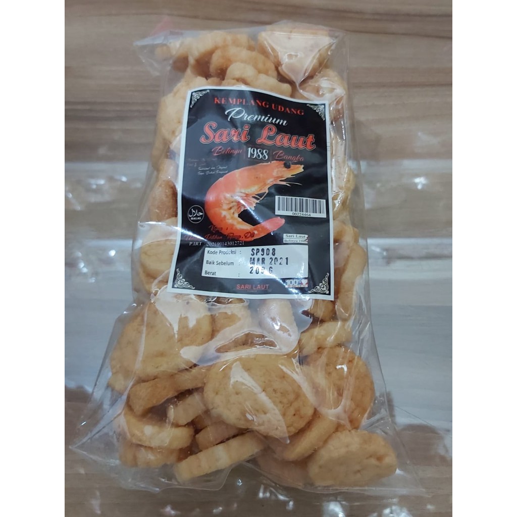 

Kerupuk Bangka Udang Premium Sari Laut 250gr / Kemplang Asli Bangka Kecil