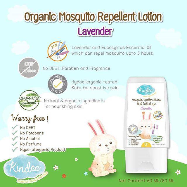 Kindee Organic Mosquito Repellent Lotion Lavender (0+)