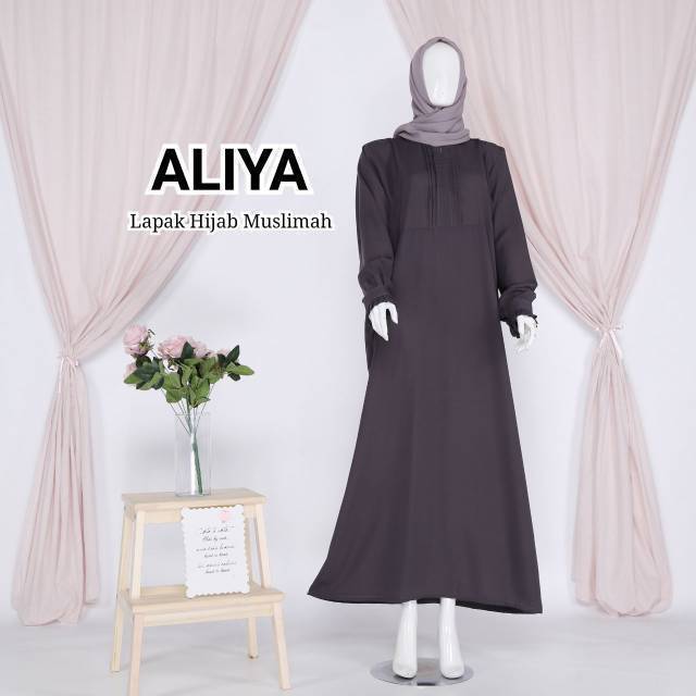 Gamis Wolfis Aliya Wolpeach grade A wolvis polos gamis wanita gamis muslimah