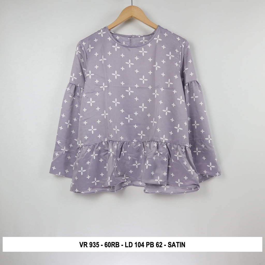 Thrift Blouse Vintage | Kode V4-VR 935