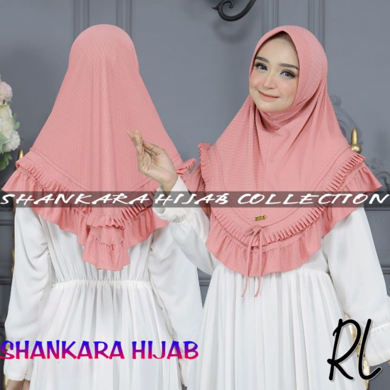 Jilbab Instan / Kerudung Instan Jersey Motif Tali Kepang Gotik Terbaru