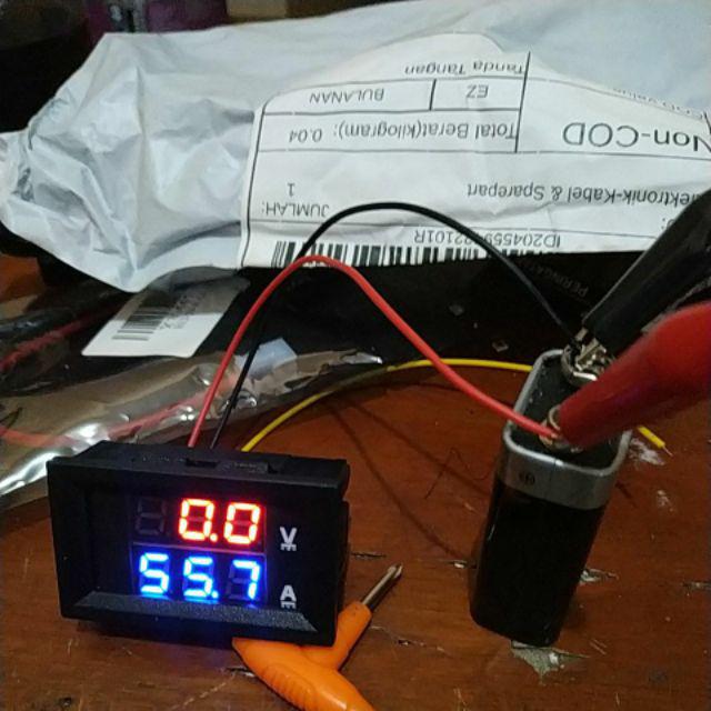 Dc 100v 50a Ganda Merah Dan Biru Led Ammeter Voltmeter Digital Amp Meter Gauge Tampilan