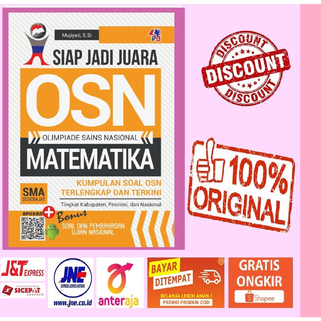 Buku OSN SMA Siap Jadi Juara OSN (Olimpiade Sains Nasional) SMA Sederajat Pustaka Baru Press (100% Original & Best Seller)-MATEMATIKA