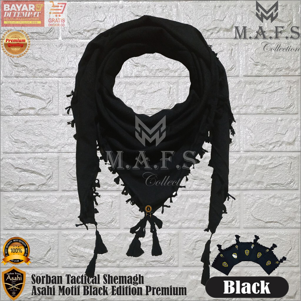 SORBAN TACTICAL SORBAN SHEMAGH ASAHI BLACK EDITION