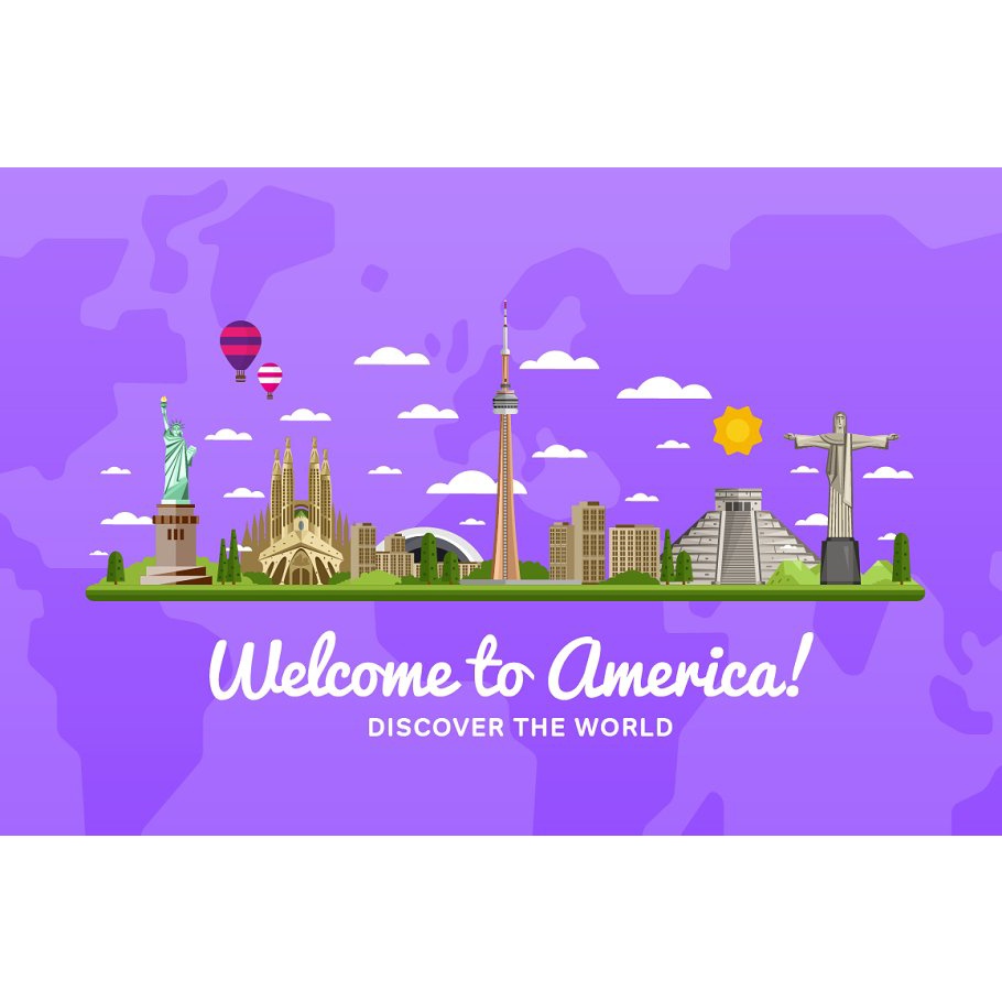 Most Famous Landmarks Of The World - Vector Designs