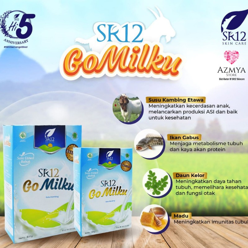 

Susu Kambing Etawa GoMilku SR12 - Rasa Original dan Coklat - Azmya Beauty Distributor Of SR12