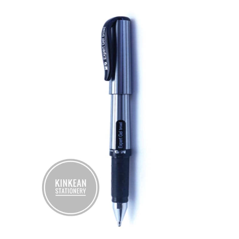 Pulpen Gel 1.0mm Barrel stick expert with stripe design smooth write - M&amp;G AGP13672