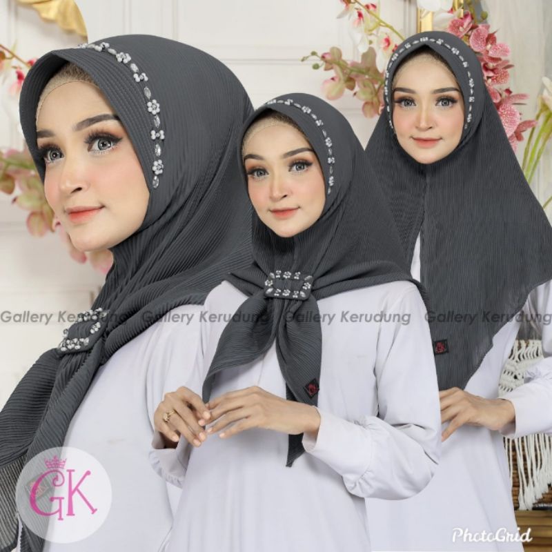 PET MUTIARA MEDIN GK / JILBAB PLISKET INSTAN / JILBAB PET PLISKET / SEGITIGA PET INSTAN / JILBAB PAY