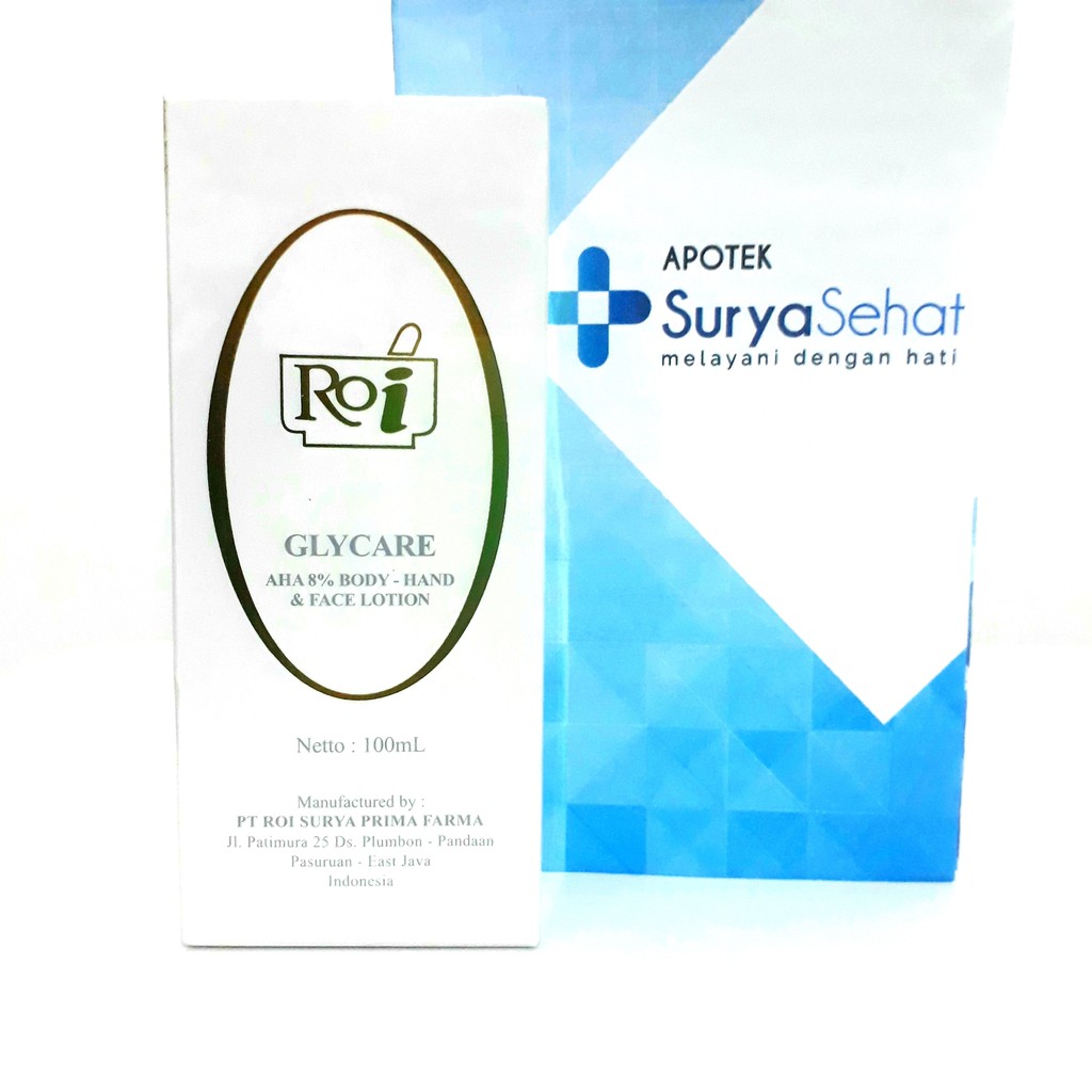 GLYCARE AHA 8% Body Hand and Face Lotion 100 ml PT ROI SURYA PRIMA