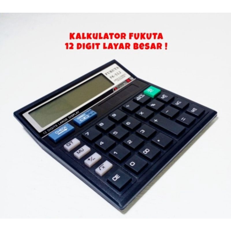 

Kalkulator 12 Digit FUKUDA FK-512 Big Display
