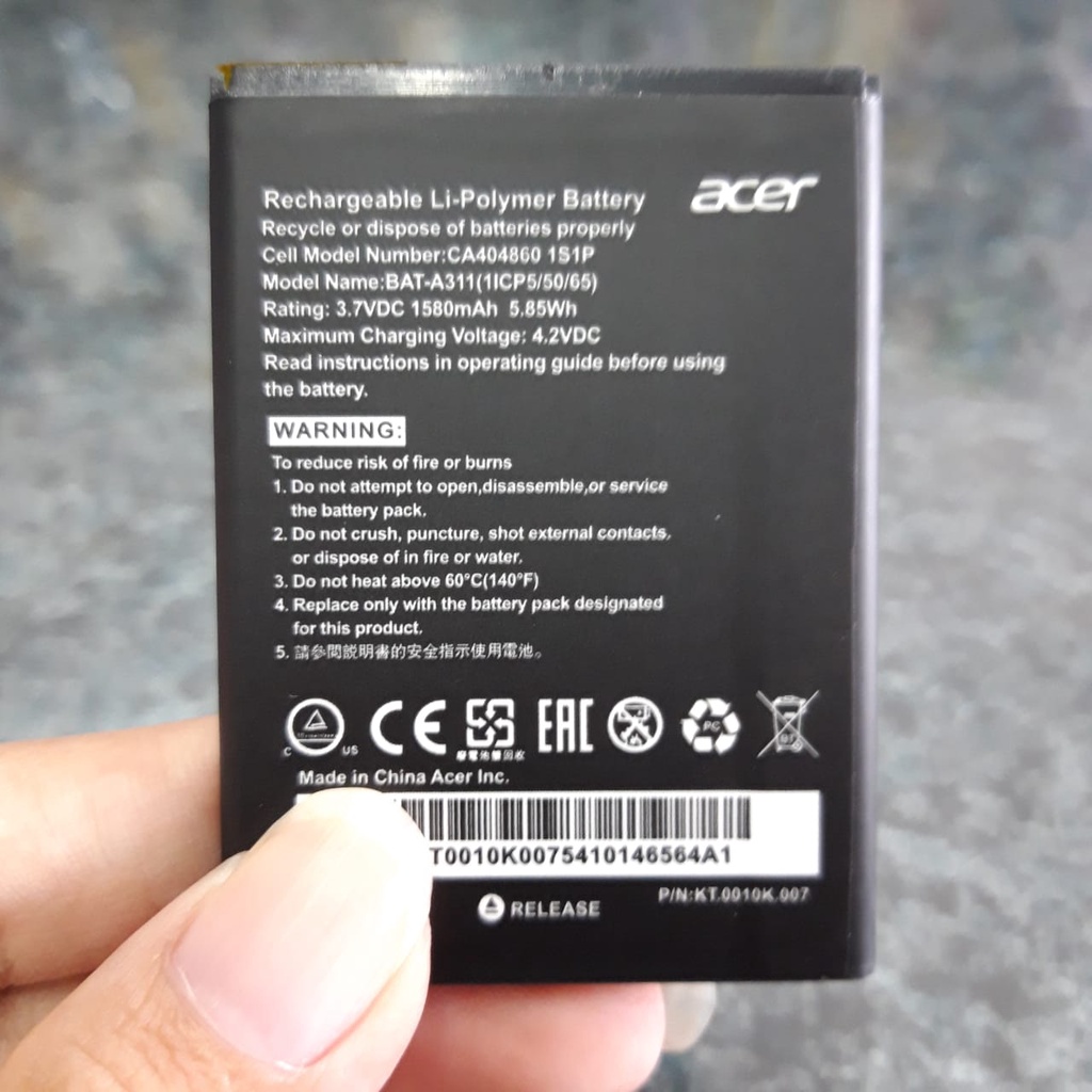 Baterai Acer Z200 Z220 Z205 M220 Bat-A311 Bat A311