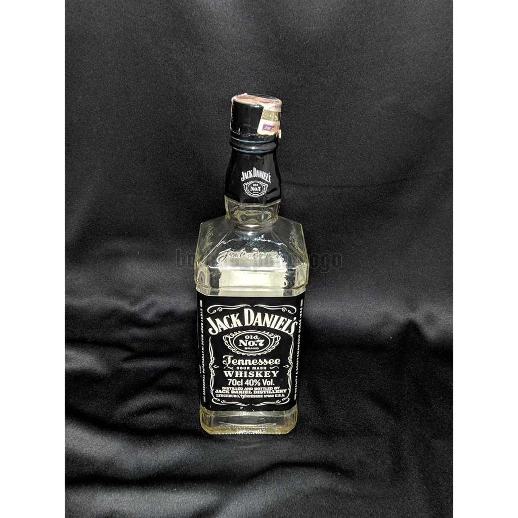 Botol Bekas Minuman Import Jack Daniels No 7 700ml Untuk Koleksi Pajangan Hiasan Dinding Dekorasi