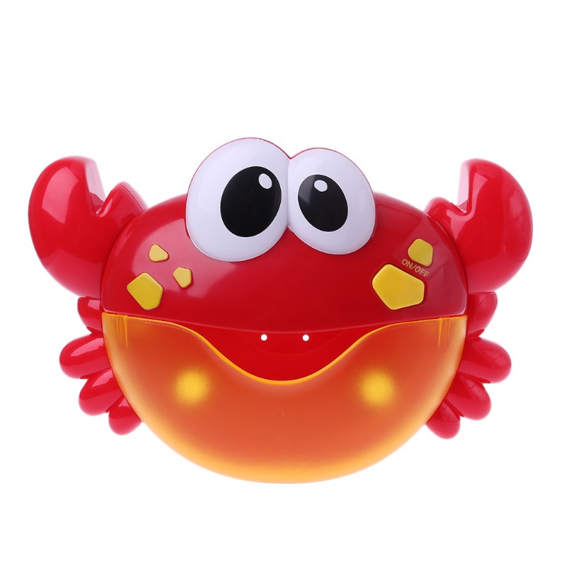 Bubble Crab Pembuat Gelembung Sabun Balon Otomatis dengan Musik - Merah