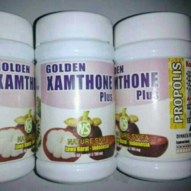 GOLDEN XAMTHONE 4:1 PLUS SINERGI KULIT MANGGIS DAUN SIRSAK BLACK GARLIC PROPOLIS RASIO EXTRACT 9:1