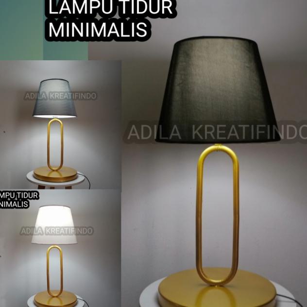 Lampu Tidur Lampu Meja Lampu Kamar Lampu Hotel Minimalis Warna Putih