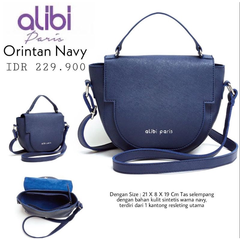 TAS ORINTAN NAVY ALIBI PARIS TAS ALIBI PARIS