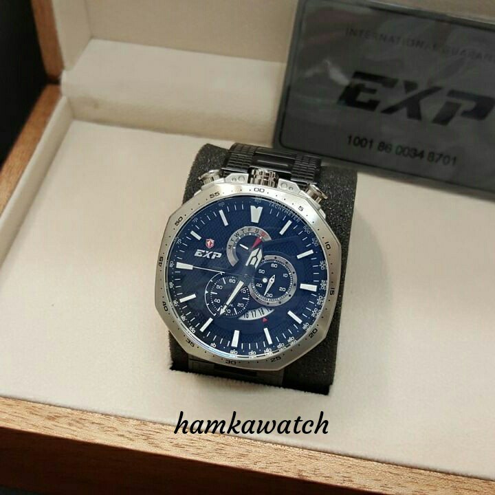 jam tangan / Watch_Id pria Expedition Original E6745 black silver